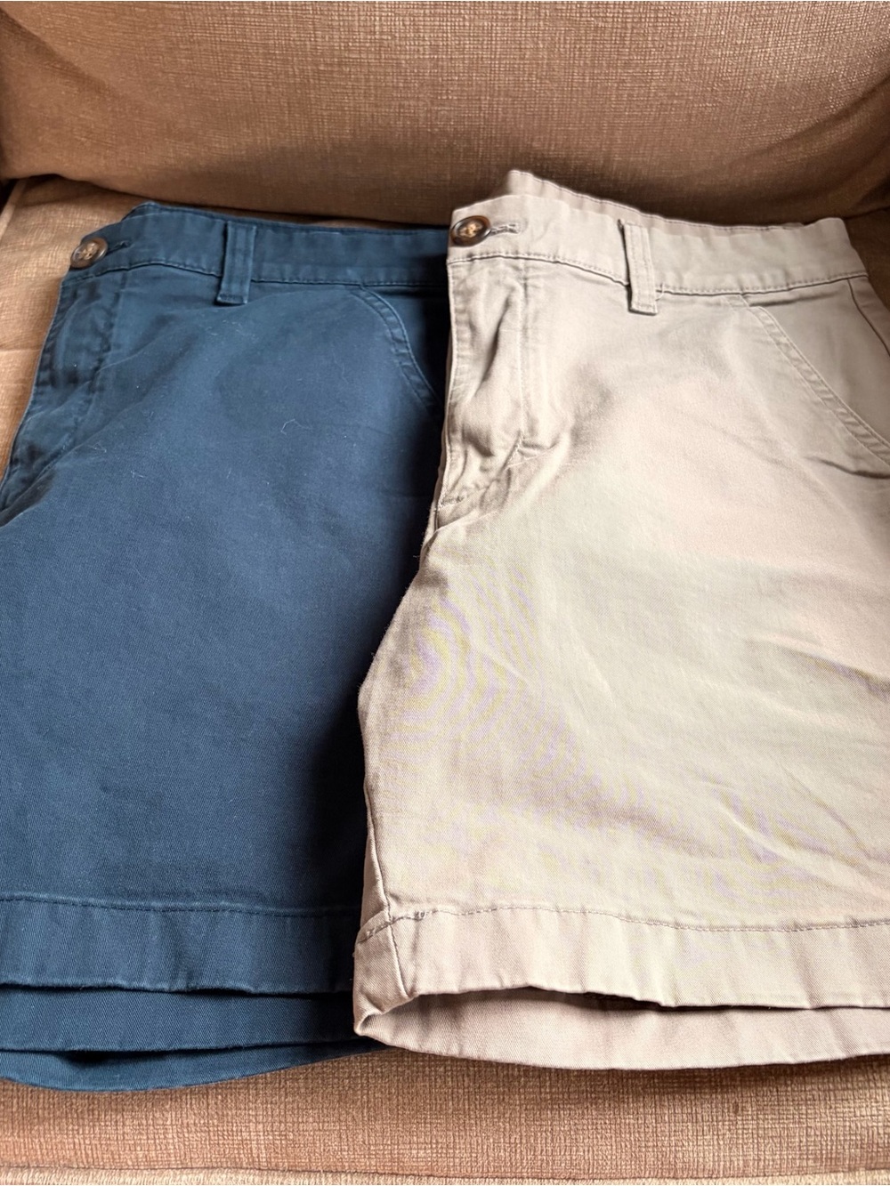 Men's Chubbies Casual Blue and Khaki Shorts Bundle